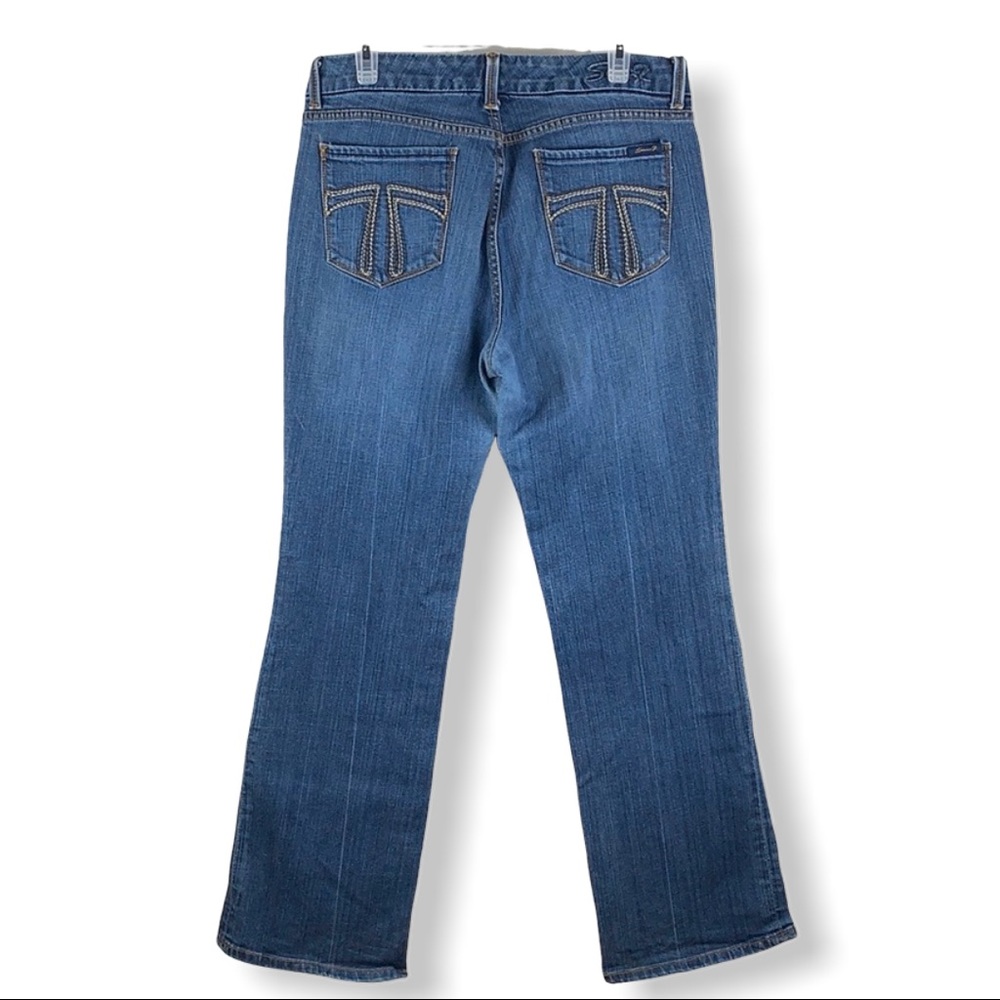 Seven 7 Boot Cut Premium Denim Blue Jeans